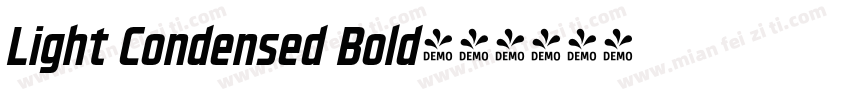 Light Condensed Bold字体转换